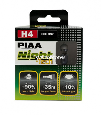 Купить PIAA NIGHT TECH (TYPE H4) HE-820 (3600K) 60/55W | Svetodiod96.ru
