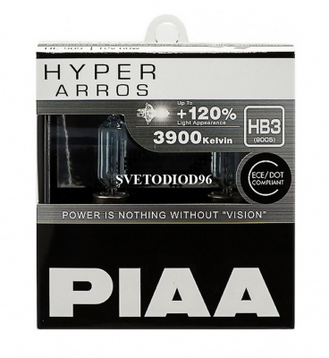 Купить PIAA HYPER ARROS (HB3) HE-909 (3900K) 60W | Svetodiod96.ru