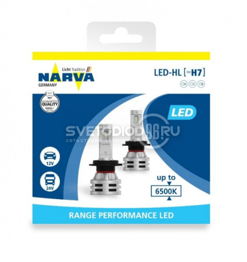 Светодиодная автомобильная лампа NARVA Range Performance LED (H7, 18033) - 0