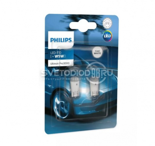 Philips Ultinon Pro3000 (T10, 11961U30CWB2) - 0