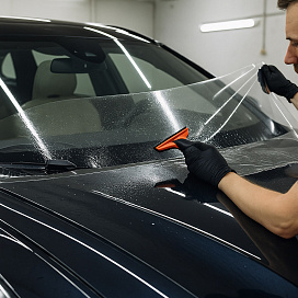 Бронирование лобового стекла пленкой