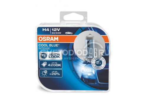 OSRAM COOL BLUE INTENSE (H4, 64193CBI-DUOBOX) - 0