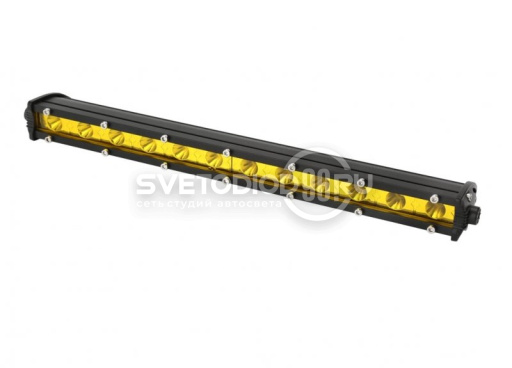Светодиодная фара-балка CL-36W S Y(SLIM)-EC Желтая 12 LED CREE х 3W, 36W, направленный свет, 9-32V в Екатеринбурге - 0