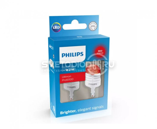 Philips Ultinon Pro6000 (W21W, 11065RU60X2) Red - 0