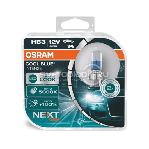 OSRAM COOL BLUE INTENSE (NEXT GEN) (HB3, 9005CBN-DUOBOX) - 0