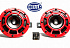 Звуковой сигнал Hella 12V (66W, 500/300 Гц, 118dB) B133 (2шт. красно-черные круглые) 3AG 003 399-801 - thumb 0