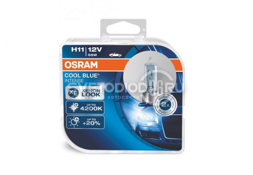 OSRAM COOL BLUE INTENSE (H11, 64211CBI-DUOBOX) - 0