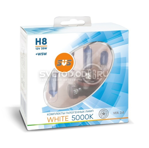 SVS White 5000K H8 35W+W5W - 0