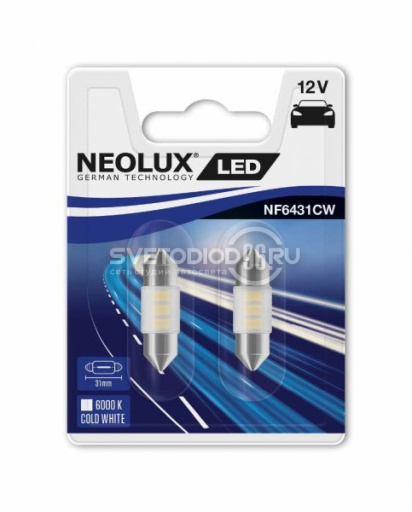 NEOLUX LED Interior (C5W, NF6431CW-02B) 6000K - 0