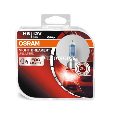 Купить OSRAM NIGHT BREAKER UNLIMITED (H8, 64212NBU-DUOBOX) | Svetodiod96.ru