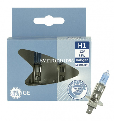 Купить General Electric H1 12V- 55W (P14,5s) SportLight +50% | Svetodiod96.ru