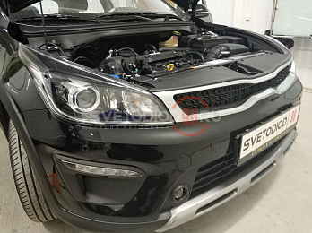 Установка сигнализации, парктроника, фаркопа Kia Rio X-Line 2019 4