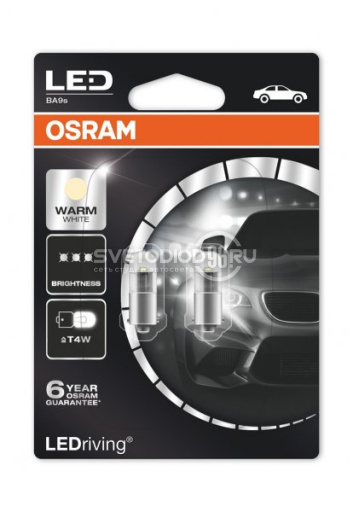 OSRAM LEDriving – Premium (T4W, 3850WW-02B) 4000K - 0