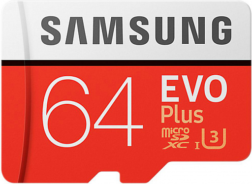 Карта памяти Samsung EVO PLUS microSDHC 100Mb/s UHS-I 64 Гб - 1