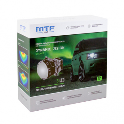 Купить Комплект би-светодиодных линз (BI-Led) MTF Light Dynamic Vision LED 3″ Expert | Svetodiod96.ru