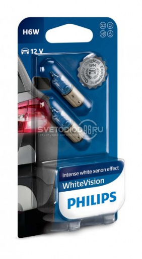 PHILIPS WHITE VISION (H6W, 12036WHVB2) - 0