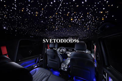 Купить Комплект для установки звездного неба в автомобиль RGB (450 точек, 4 метра) | Svetodiod96.ru