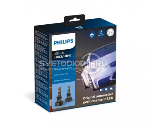 Светодиодная автомобильная лампа PHILIPS Ultinon Pro9000 HL LED (HB3/HB4, 11005U90CWX2) - 0