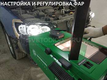 Установка биксеноновых линз Subaru Forester 12
