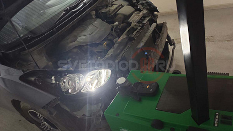 Замена линз в фарах би-галоген hella 3r Hyundai I30 7
