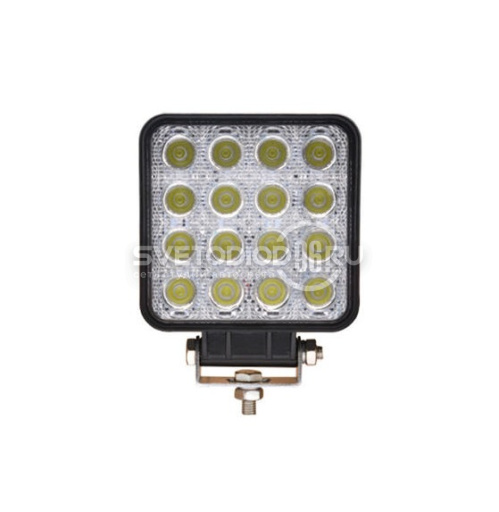 Светодиодная фара SQ016S, 16 LED CREE, 48W, направленный свет, 12/24V, 1шт. в Казани - 0