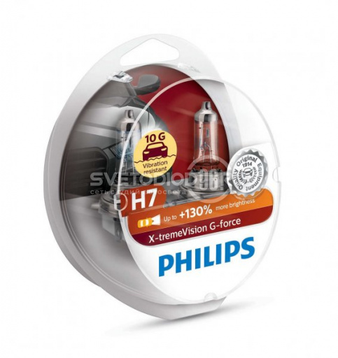 PHILIPS X-treme Vision G-Force (H7, 12972XVGS2) - 0