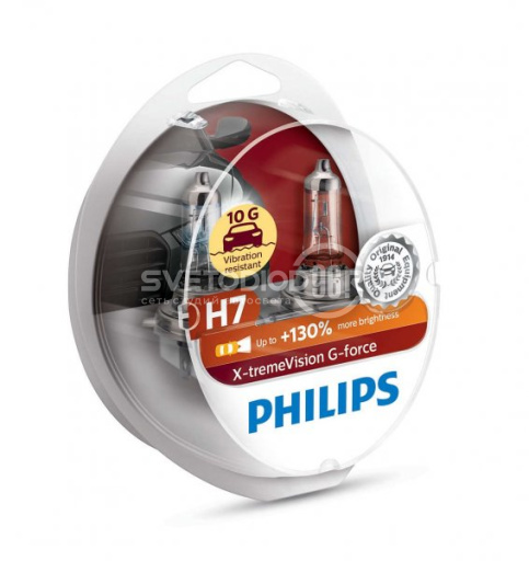 PHILIPS X-treme Vision G-Force (H7, 12972XVGS2) - 0