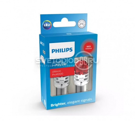 Philips Ultinon Pro6000 (P21/5W, 11499RU60X2) Red - 0