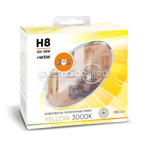 SVS Yellow 3000K H8 35W+W5W - 0