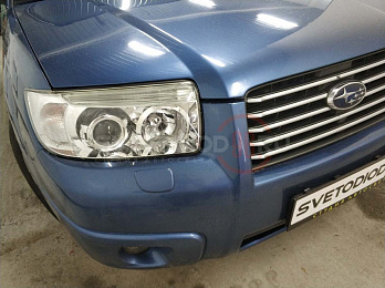 Установка биксеноновых линз Subaru Forester 16
