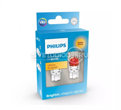 Philips Ultinon Pro6000 (WY21W, 11065AU60X2) Amber - 0