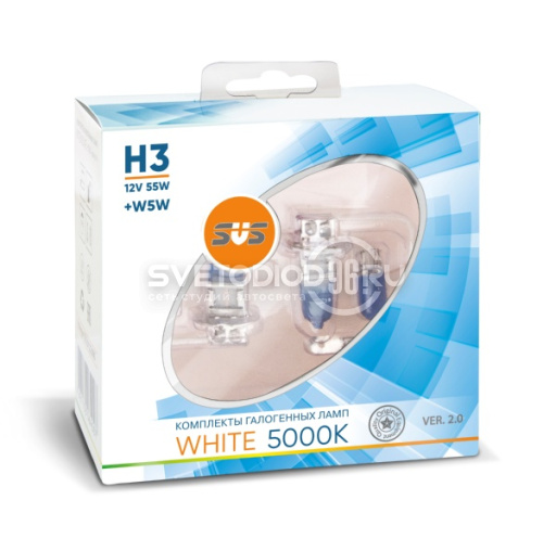 SVS White 5000K H3 55W+W5W - 0