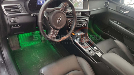 Установка подсветки салона RGB Kia Optima 5