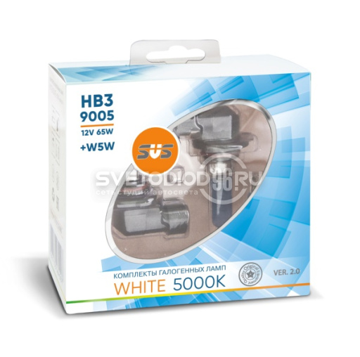 SVS White 5000K HB3/9005 60W+W5W - 0