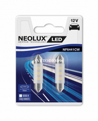 Купить NEOLUX LED Interior (C5W, NF6441CW-02B) 6000K | Svetodiod96.ru