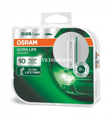 Купить OSRAM XENARC ULTRA LIFE (D3S, 66340ULT-DUOBOX) | Svetodiod96.ru