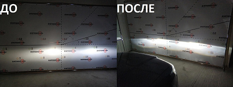 Установка биксеноновых линз Subaru Forester 2