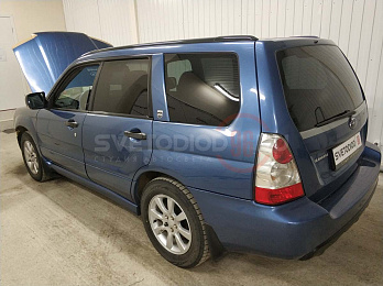 Установка биксеноновых линз Subaru Forester 15