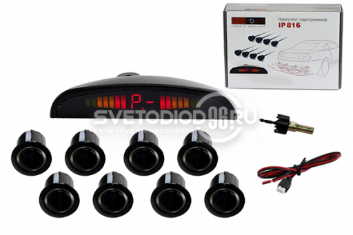 Парковочная система INTERPOWER IP-816 N08 Black - 0