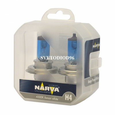 Купить Narva H4 12V - 60/55W (P43t) (белый свет) RPW 48680 (пу.2) | Svetodiod96.ru