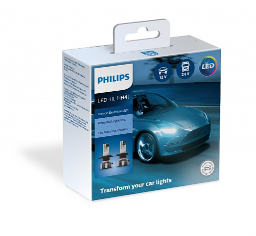 Светодиодная автомобильная лампа PHILIPS Ultinon Essential LED (H4, 11342UE2X2) - 1