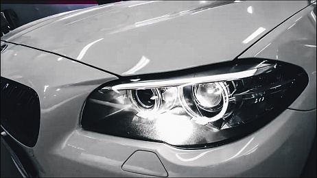 Замена би-светодиодных линз на BMW 5-series 6