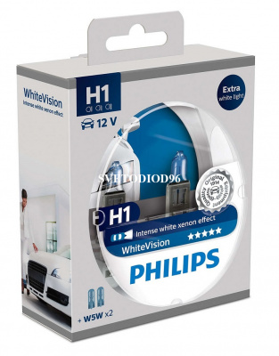 Купить PHILIPS WHITE VISION (H1, 12258WHVSM) | Svetodiod96.ru
