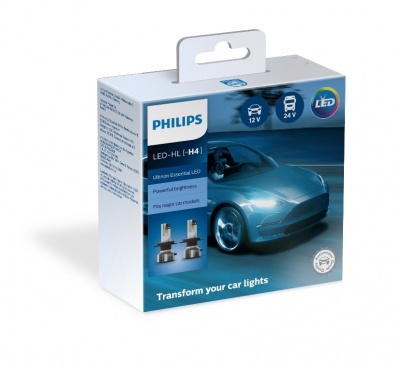 Купить Светодиодная автомобильная лампа PHILIPS Ultinon Essential LED (H4, 11342UE2X2) | Svetodiod96.ru