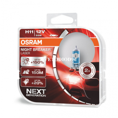 Купить OSRAM NIGHT BREAKER LASER (H11, 64211NL-DUOBOX) | Svetodiod96.ru
