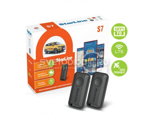 Сигнализация Starline S7 3CAN+FD+4LIN (2 метки Bluetooth Smart) GSM GPS LTE 4G в Екатеринбурге - 0