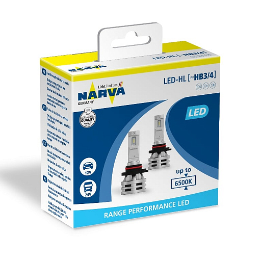 Светодиодная автомобильная лампа NARVA Range Performance (HB3/HB4, 18038) - 1