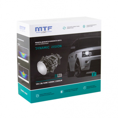 Купить Комплект би-светодиодных линз (BI-Led) MTF Light Dynamic Vision LED 3″ 4300K | Svetodiod96.ru