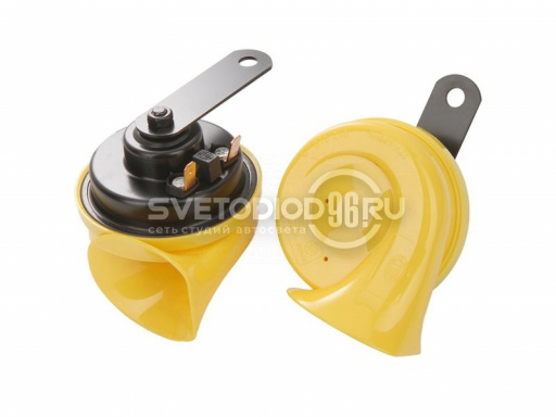 Звуковой сигнал Hella 12V TC16 (72W, 400/500 Hz,105-118dB) TE16 рожок желтый 3FH 012 010-821 - 0