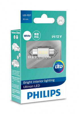 Купить Philips Ultinon LED (C5W, SV8,5-30/11, 11860ULWX1) 6000K | Svetodiod96.ru